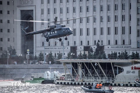 Máy bay trực thăng Mi-8 tại thủ đô Moskva, Nga ngày 19/7/2017. (Nguồn: AFP/TTXVN)