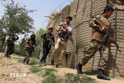 Lực lượng an ninh Afghanistan trong chiến dịch chống phiến quân tại Kunduz ngày 4/7. (Ảnh: THX/TTXVN)