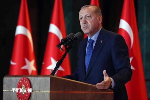 Tổng thống Thổ Nhĩ Kỳ Tayyip Erdogan. (Ảnh: THX/ TTXVN)