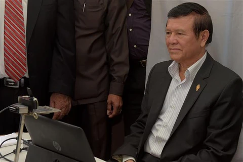 Cựu Chủ tịch đảng Cứu nguy dân tộc (CNRP) đối lập Kem Sokha. (Nguồn: AFP/TTXVN)