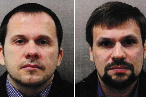 Hai nghi phạm vụ đầu độc tại Salisbury (Ảnh: PA)