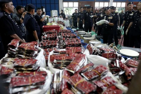 Tang vật ma túy bị cảnh sát Malaysia thu giữ. (Nguồn: thestar.com.my)