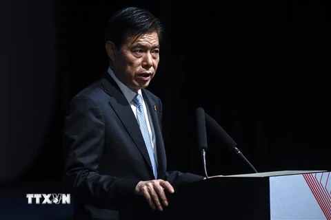 Bộ trưởng Thương mại Trung Quốc Chung Sơn. (Ảnh: AFP/TTXVN)