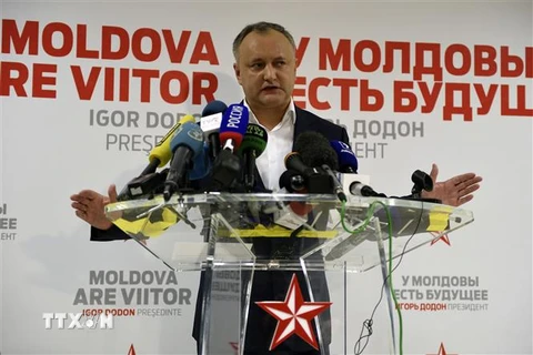  Tổng thống Moldova Igor Dodon. (Nguồn: AFP/TTXVN)