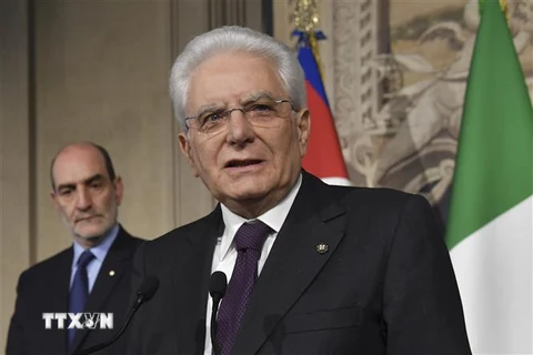 Tổng thống Italy Sergio Mattarella. (Nguồn: AFP/TTXVN)