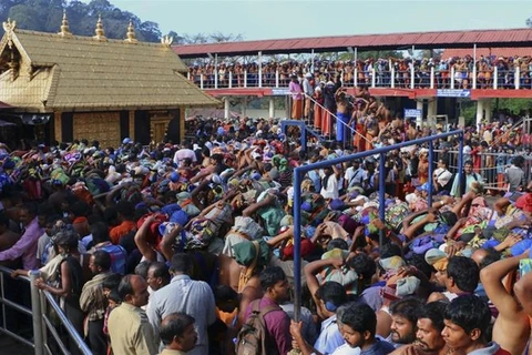 Ước tính có khoảng 1 triệu người hành hương Hindu đi đến đền thờ Ayyappan mỗi năm để cầu nguyện. (Nguồn: aljazeera.com)