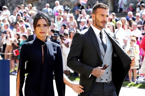Siêu sao sân cỏ thế giới David Beckham và vợ - Victoria Beckham.