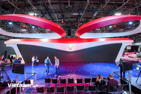 [Photo] Hé lộ sân khấu VinFast tại Paris Motorshow trước giờ G