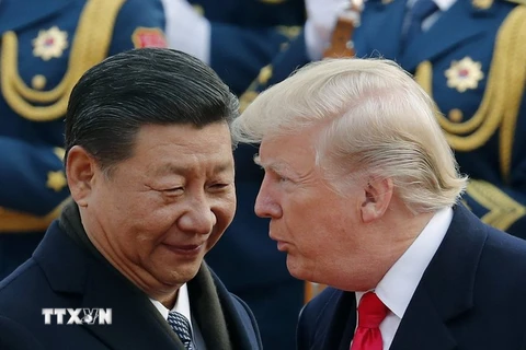 Chủ tịch Trung Quốc Tập Cận Bình và Tổng thống Mỹ Donad Trump. (Nguồn: AP)