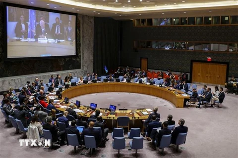 Một phiên hợp của Hội đồng Bảo an Liên hợp quốc. (Nguồn: THX/TTXVN)