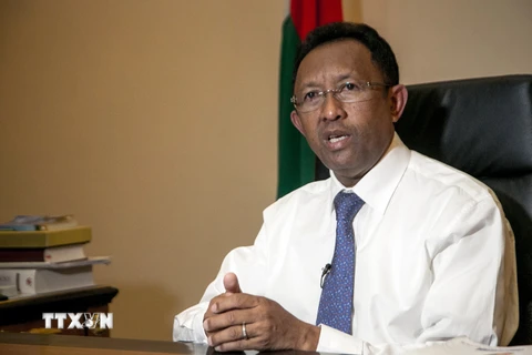 Ứng cử viên Tổng thống Madagascar Hery Rajaonarimampianina. (Nguồn: AFP/TTXVN)