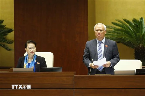 Phó Chủ tịch Quốc hội Uông Chu Lưu phát biểu. (Ảnh: Doãn Tấn/TTXVN)