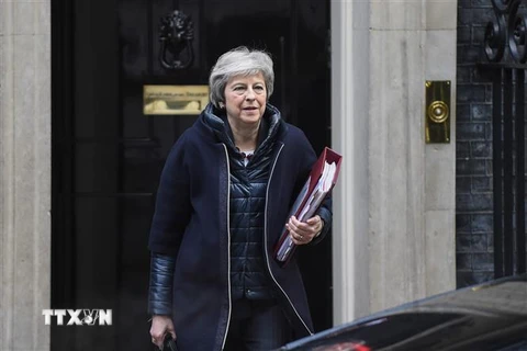 Thủ tướng Anh Theresa May tại thủ đô London ngày 21/11/2018. (Ảnh: THX/TTXVN)