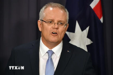  Thủ tướng Australia Scott Morrison. (Nguồn: AFP/TTXVN)