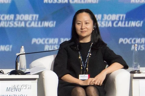 Bà Mạnh Vãn Chu, Giám đốc tài chính của tập đoàn viễn thông Trung Quốc Huawei. (Ảnh: Reuters/TTXVN)