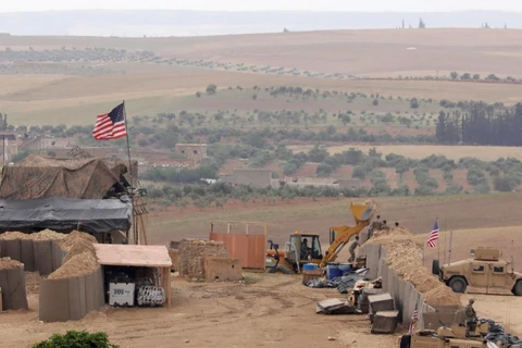 Một căn cứ quân sự Mỹ ở Manbij, Syria ngày 8/5/2018. (Nguồn: Reuters)