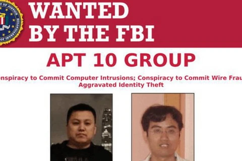 FBI ra lệnh truy nã hai tin tặc Trung Quốc. (Nguồn: FBI)