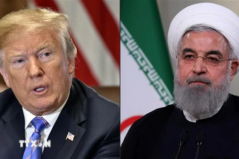 Tổng thống Mỹ Donald Trump (trái) và Tổng thống Iran Hassan Rouhani. (Ảnh: AFP/TTXVN)