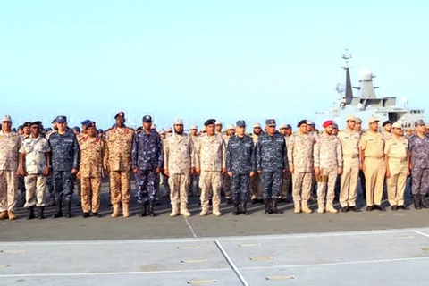 Các đơn vị hải quân Ai Cập đang tham gia cuộc tập trận hải quân Red Wave 1. (Nguồn: egypttoday.com)