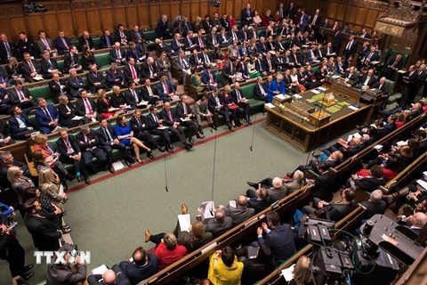 Toàn cảnh cuộc họp Hạ viện Anh tại thủ đô London ngày 19/12/2018. (Ảnh: AFP/TTXVN)