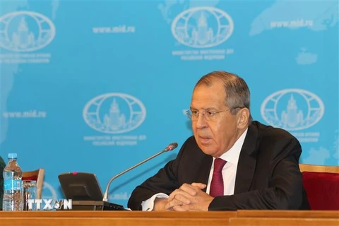 Ngoại trưởng Nga Sergei Lavrov. (Ảnh: Hồng Quân/TTXVN)
