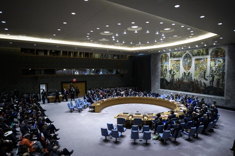 Toàn cảnh phiên họp của Hội đồng Bảo an LHQ về Venezuela tại New York (Mỹ) ngày 26/1/2019. (Ảnh: AFP/TTXVN) 