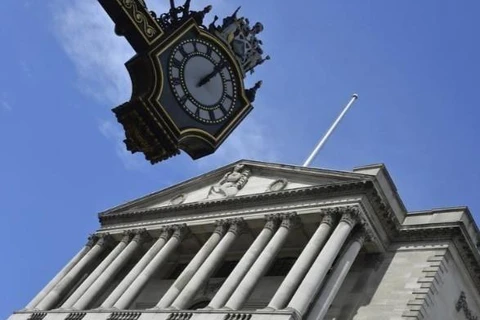Trụ sở Ngân hàng Trung ương Anh ở London. (Ảnh: REUTERS/TTXVN) 