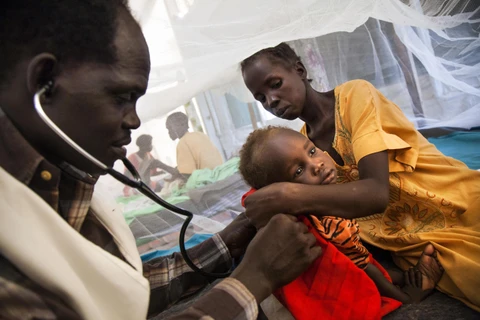 Bệnh nhân lao điều trị tại một bệnh viện ở Malakal, Nam Sudan. (Ảnh: AFP/TTXVN) 