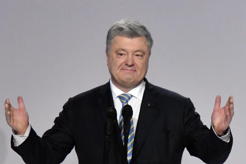 Tổng thống Ukraine Petro Poroshenko đang nhận được 15,93% phiếu bầu. (Ảnh: AFP/TTXVN) 