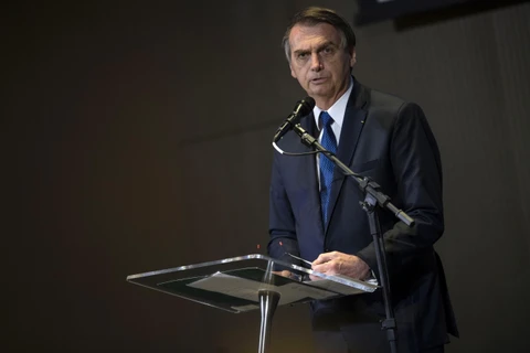 Tổng thống Brazil Jair Bolsonaro. Ảnh: AFP/TTXVN 