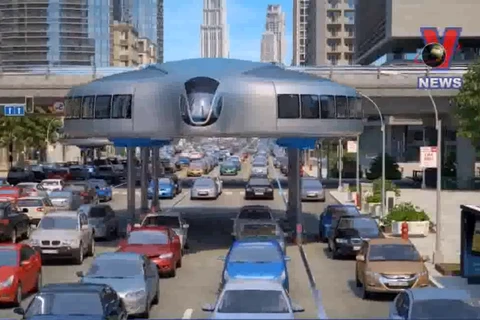 [Video] Nga thiết kế 'siêu xe khổng lồ' di chuyển trên cao 