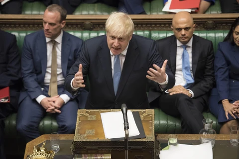 Tân thủ tướng Anh Boris Johnson. (Ảnh: THX/TTXVN)