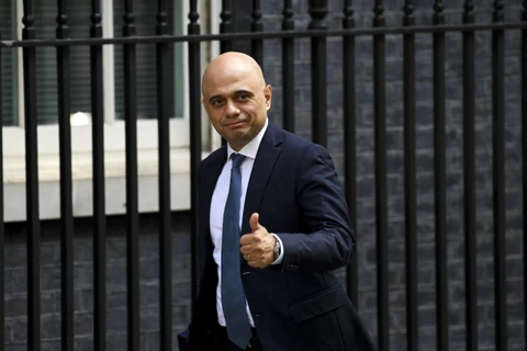 Tân Bộ trưởng Tài chính Anh Sajid Javid. (Ảnh: THX/TTXVN)