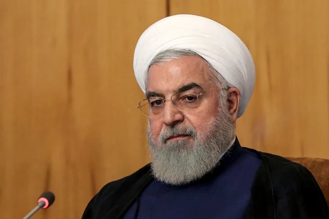 Tổng thống Iran Hassan Rouhani chủ trì cuộc họp nội các tại Tehran ngày 24/7/2019. (Ảnh: AFP/TTXVN)
