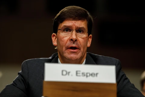 Bộ trưởng Quốc phòng Mỹ Mark Esper. (Ảnh: THX/TTXVN)