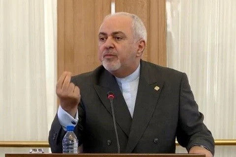 Ngoại trưởng Iran Mohammad Javad Zarif phát biểu trong cuộc họp báo tại thủ đô Tehran ngày 5/8/2019. (Ảnh: IRNA/TTXVN)