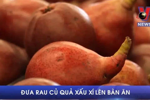 [Video] Dân Mỹ đưa rau củ quả 'xấu xí' lên bàn ăn để khỏi lãng phí