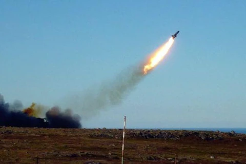 Một vụ thử tên lửa hành trình ở vùng cực Bắc của Nga. (Nguồn: BBC)