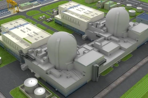 Mô hình nhà máy điện nguyên tử APR1400. (Nguồn: KHNP)