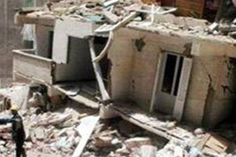 Hiện trường một vụ sập nhà ở Mali. (Nguồn: instant.com.pk)