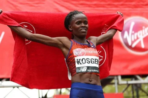 Vận động viên Brigid Kosgei. (Nguồn: standardmedia.co.ke)