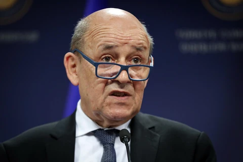 Ngoại trưởng Pháp Jean Yves Le Drian. (Ảnh: AFP/TTXVN)