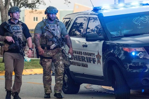 Cảnh sát Mỹ tại bang Florida. (Nguồn: EPA)