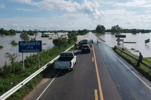 Các tỉnh Đông Bắc Thái Lan ngập lụt trầm trọng. (Nguồn: thethaiger.com)