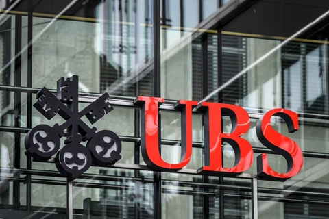 Một chi nhánh của Ngân hàng UBS ở Zurich, Thụy Sĩ. (Ảnh: TTXVN)