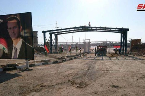 Cửa khẩu Bukamal-Qaim được mở lại sau 5 năm bị đóng. (Nguồn: SANA)