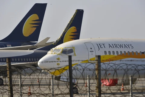 Hãng hàng không Jet Airways của Ấn Độ đã phá sản. (Ảnh: AFP/TTXVN)