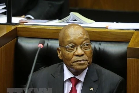 Ông Jacob Zuma khi còn giữ chức Tổng thống Nam Phi tại một cuộc họp ở Cape Town ngày 9/2/2017. (Nguồn: AFP/TTXVN)