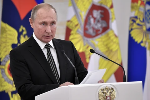 Tổng thống Nga Vladimir Putin sẽ tham dự Hội nghị thượng đỉnh Bộ Tứ Normandy vào 9/12 tới. (Ảnh: AFP/TTXVN)
