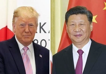 Tổng thống Mỹ Donald Trump (ảnh trái) và Chủ tịch Trung Quốc Tập Cận Bình. (Ảnh: Kyodo/TTXVN)